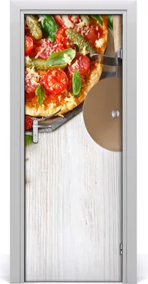 Produktbild von Tulup Türaufkleber 75x205 cm Dekorative Aufkleber Selbstklebend Wasserdichte Tapete Abnehmbar Schlafzimmer Wohnzimmer Wohnkultur - Die Pizza
