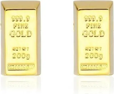 Produktbild von Goldfarbene Manschettenknöpfe
