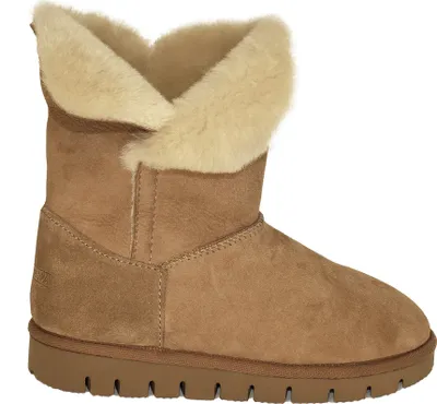 Imagen del producto de Botas Texelana, forradas de piel de cordero, de alta calidad, color marrón tabaco
