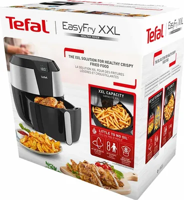 Obrázek produktu pro Tefal Easy Fry EY701D, Horkovzdušná fritéza, 5,6 l, 1,6 kg, 80 °C, 200 °C, 8 člověk/lidí