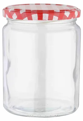 Produktbild von 12 x Einmachglas ca. 540 ml Deckel Karo
