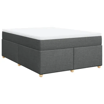Produktbild von Boxspringbett mit Matratze Dunkelgrau 160x200 cm Stoff