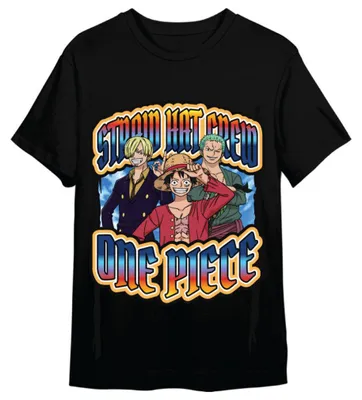 Image de T-shirt One Piece Monkey D. Luffy, Roronoa Zoro et Sanji pour adultes