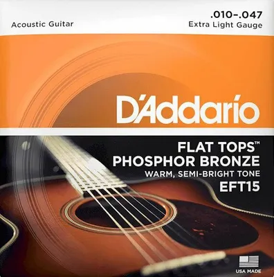 Image de D'Addario EFT15 Cordes pour guitare acoustique