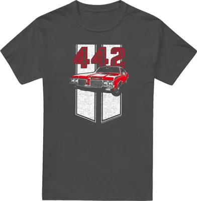 Obrázok produktu pre Oldsmobile - "442" tričko pre mužov/dámy uni, strakaté TV21703 (L) (charcoal)