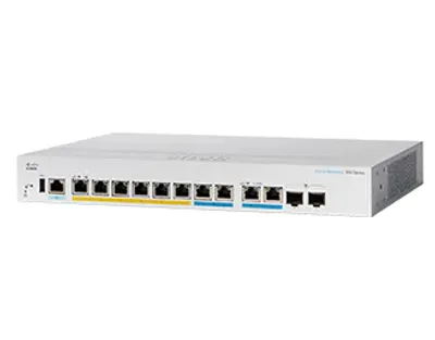 Immagine prodotto di Cisco CBS350 Gestito L3 2.5G Ethernet (100/1000/2500) Supporto Power over Ethernet (PoE) 1U Nero, Grigio