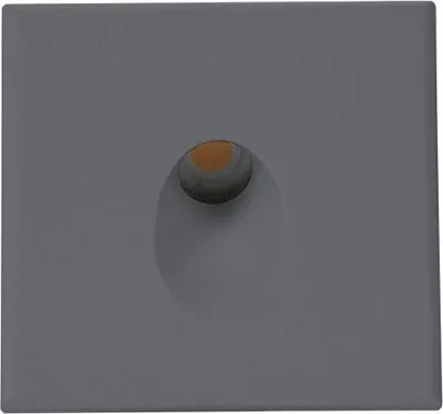 Produktbild von ISOLED Cover Aluminium eckig 1 schwarz für Wandeinbauleuchte Sys-Wall68