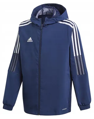 Immagine prodotto di Adidas - Giacca a vento "Tiro 21" per bambini PP2401 (116) (blu navy scuro)