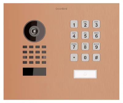 Produktbild von Unterputz Türsprechanlage Smart-IN WideScope Doorbird D1101KH mit Keypad Modul Bronze-Optik