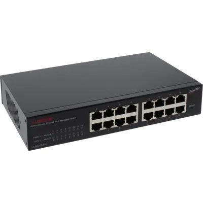 Immagine prodotto di Switch Longshine LCS-GS8416 a 16 porte Gigabit, desktop, SNMP, senza ventola