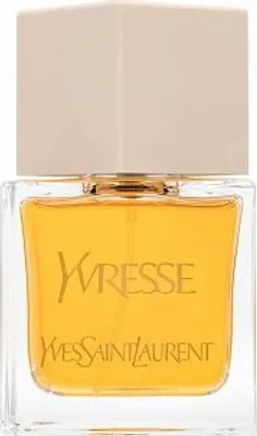 A close-up shot of a perfume bottle.