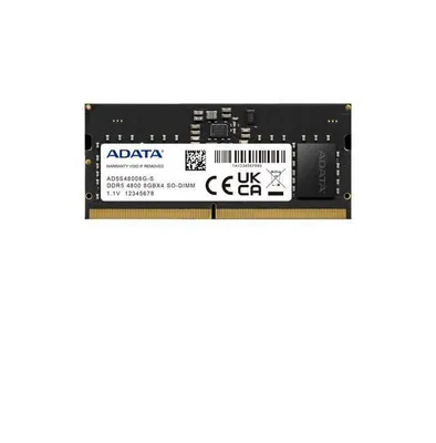 Obrázok produktu pre Pamäť, Adata 8 GB Pamäť pre notebook – DDR5 SO-DIMM 4800 MHz 1,1 V