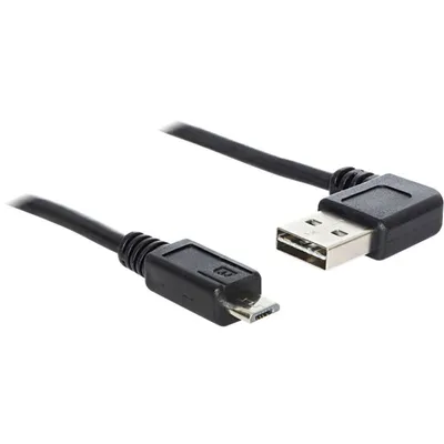 Produktbild von DeLOCK 2m USB 2.0 A - micro-B m/m, 2 m, USB A, Micro-USB B, USB 2.0, Männlich/Männlich, Schwarz