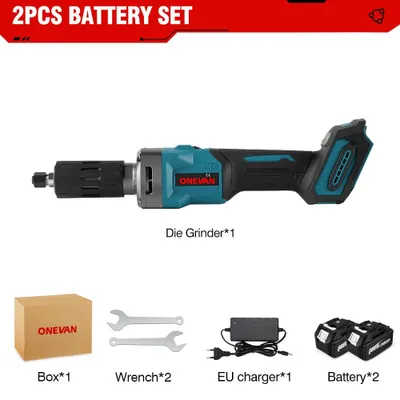 Zdjęcie produktu dla Elektryczna szlifierka kątowa 2000W, 18V - 4 prędkości - w zestawie podwójny akumulator i ładowarka