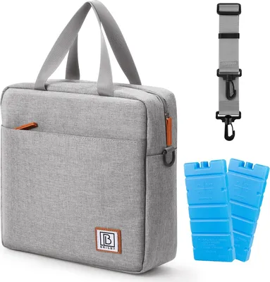 Produktbild von Brisby 4-lagige Kühltasche – Lunchtasche 7 Liter – Hellgrau