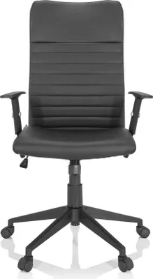 Immagine prodotto di hjh OFFICE Sedia da ufficio Home Office ARTON 30 sedia da scrivania con braccioli (regolabile in altezza) sedia girevole in ecopelle