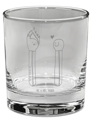 Produktbild von Mr. & Mrs. Panda Tumbler Streichhölzer - Transparent - Geschenk, Whiskyglas, Liebesgeschenk, Whiskey, Whiskeyglas, Liebesbeweis, Freundin, Scotch Glas