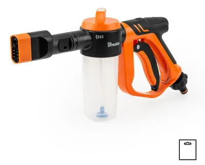 BRADAS Niederdruck-Schaumpistole Black Line für Gartenschlauch 240 ml