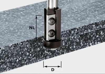 Image de Fraise à affleurer à plaquettes réversibles HW S12 D21/30WM - FESTOOL - 491120
