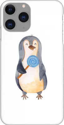 Produktbild von Mr. & Mrs. Panda Iphone 11 Pro Handyhülle Pinguin Lolli - Weiß - Geschenk, Süßigkeiten, Gauner, Spruch, Heißhunger, Premium Kunststoff, Handy Case, Naschen