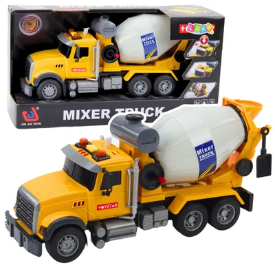 Produktbild von Die rotierenden Trommellichter des LKW-Betonmischers klingen gelb
