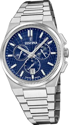 Produktbild von Festina Herrenuhr Swiss Made Armbanduhr Edelstahl silber D2UF20059/2