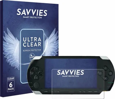 Produktbild von 6x Für Sony PSP 1000 Schutzfolie Savvies Displayschutz Display Schutz Folie Klar Transparent