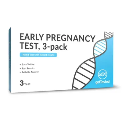Produktbild von Früher Schwangerschaftstest 3er Pack – hCG-Urintest für Früherkennung