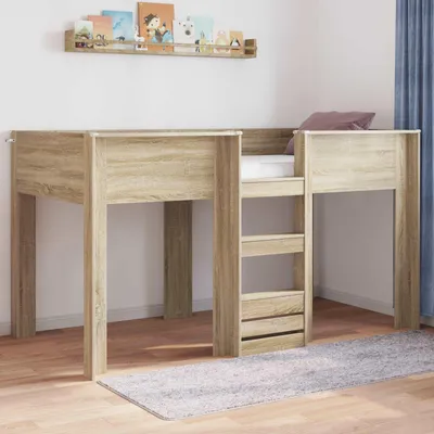 Obrázok produktu pre Maison Exclusive – Poschodová posteľ pre deti Sonoma dub 90 x 190 cm Drevený materiál