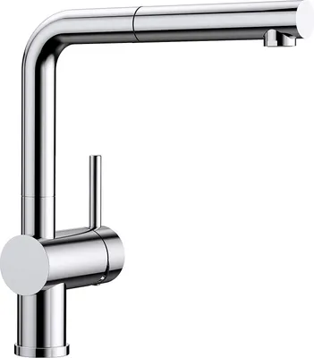 Immagine prodotto di BLANCO 512402 Rubinetto LINUS-S in CROMO con leva di comando a destra / Miscelatore monocomando / Miscelatore