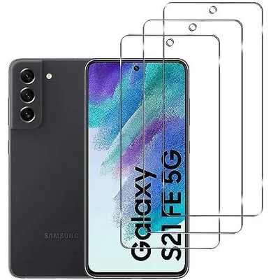 Zdjęcie produktu dla Folia ochronna do samsung galaxy S21 fe 5G hartowana 9H 3 sztuki