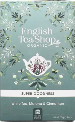 Produktbild von HERBATA BIAŁA - CYNAMON - MATCHA - IMBIR (20 x 1,75 g) 35 g - ENGLISH TEA SHOP