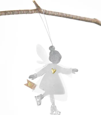 Produktbild von Mini Winterfee "Goldenes Herz"