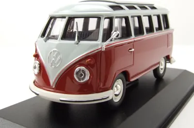 Produktbild von Maxichamps 940052301 VW T1 Samba Bus 1961 rot grau 1:43