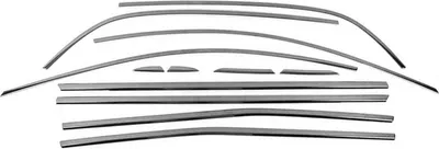 Produktbild von OMAC Zier- / Schutzleiste Türscheibe Fensterleiste 6145146B Fenster Ein-/Anbau Edelstahl für Renault Megane