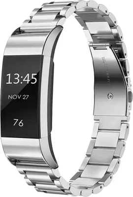 Produktbild von imoshion Edelstahlarmband für Fitbit Charge 2 - Silber