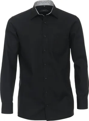 Produktbild von CASAMODA Herren Businesshemd Langarm Kent Comfort-Fit Schwarz 56