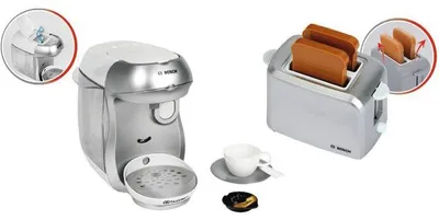 Immagine prodotto di Set per la colazione Bosch – – 9233 – Macchina da caffè, tostapane e accessori – Giocattoli per giochi di ruolo – Dai 3 anni in su