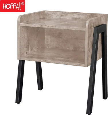 Produktbild von Hoppa! | Beistelltisch | Schwarz - Holz - 46 x 35 x 52 cm