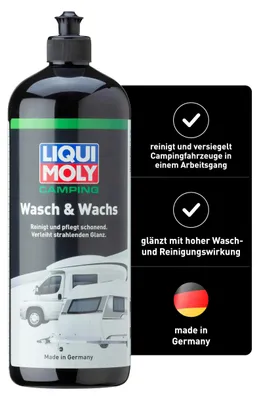 Produktbild von Liqui Moly Camping Wasch & Wachs | 1 L | Reinigung/Pflege/Wartung | Art.-Nr.: 21