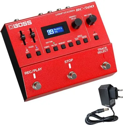 Zdjęcie produktu dla Pedał Looper Boss RC-500 z zasilaczem 9V