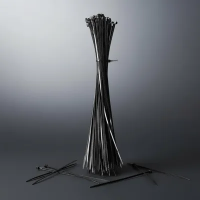 Produktbild von Kabelbinder Set 100 Stück 350x3,6 mm Schwarz UV?beständig