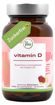 Produktbild von for you vitamin D - Lutschtabletten