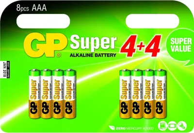 Image de GP Batteries Super Alkaline AAA Batterie à usage unique Alcaline