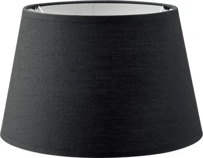Produktbild von Home Sweet Home Lampenschirm aus Stoff Schwarz - 20 x 15 x 13 cm