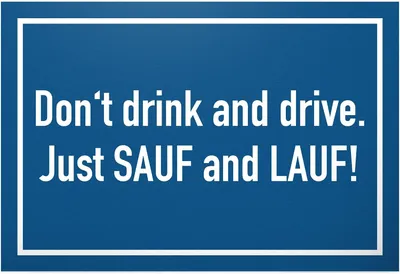Productafbeelding van Don't drink and drive - Plastic bord met spreuk - Grappig cadeau voor hem - Cadeau-idee verjaardagscadeau mannen/jongens