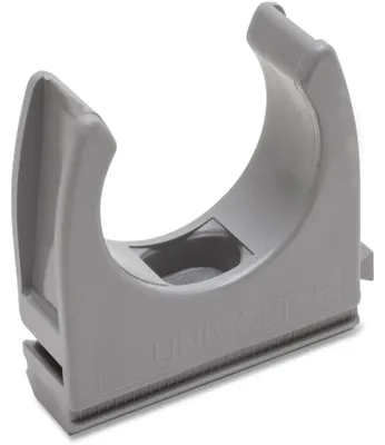 Produktbild von Dietzel PVC-Klemmschelle, Ø 25 mm, anreihbar, grau, 1 Stk.