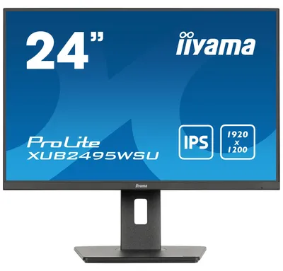 Zdjęcie produktu dla iiyama ProLite XUB2495WSU-B7, 61,2 cm (24.1"), 1920 x 1200 px, WUXGA, LED, 4 ms, Czarny