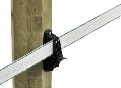 Produktbild von 14 Stück Premium Klemmisolator für Weidezaunband bis 40 mm Breite Elektrozaun
