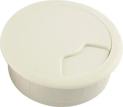 Produktbild von Kabeldurchführung Kabeldurchlass rund Einbau Kabeldoseø 60mm KS weiß
